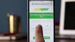 Mobile Marketing Strategies | Subway Timed Mobile Coupons