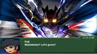 Super Robot Wars Alpha 3 - Mazinkaiser All Attacks (English Subs)