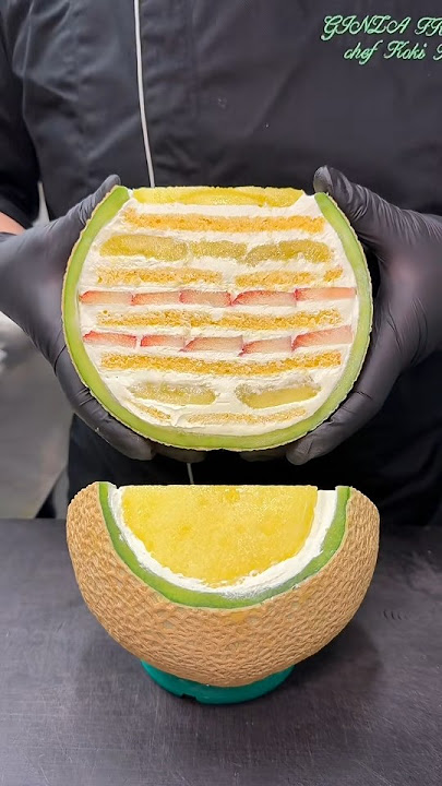 Japan's most luxurious melon cake #shorts