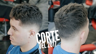 El corte masculino del 2017 - Desvanecido bajo con textura - Tutorial paso a paso