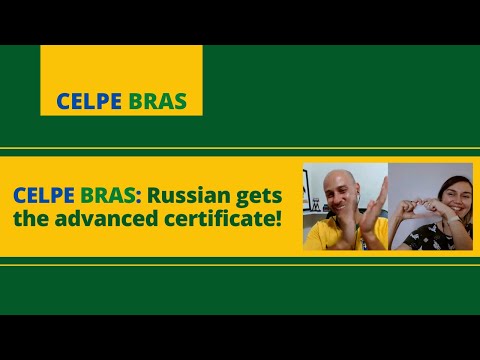 Celpe Bras: Russian gets the advanced certificate