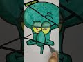 Drawing SQUIDWARD🐙 But I ✨Messed Up✨ X-ray Effect #shorts #fnf #howtodraw #spongebob #drawing