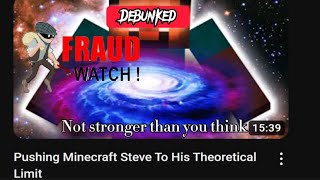 Debunking “Pushing Minecraft Steve To His Theoretical Limit”