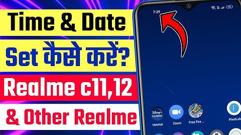Realme c11, 12 date & time setting | date & time change kaise kare realme mobile me