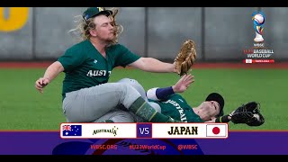 Highlights: 🇦🇺 Australia vs. 🇯🇵 Japan - WBSC U-23 Baseball World Cup - Super Round