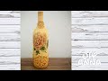 decoupage vintage bottle with lace DIY shabby chic ideas decorations craft tutorial