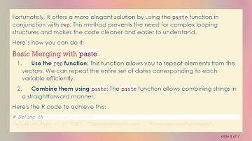 Merging Vectors in R: The paste Function Simplified