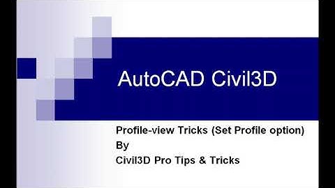 Civil 3D - Split Profile View