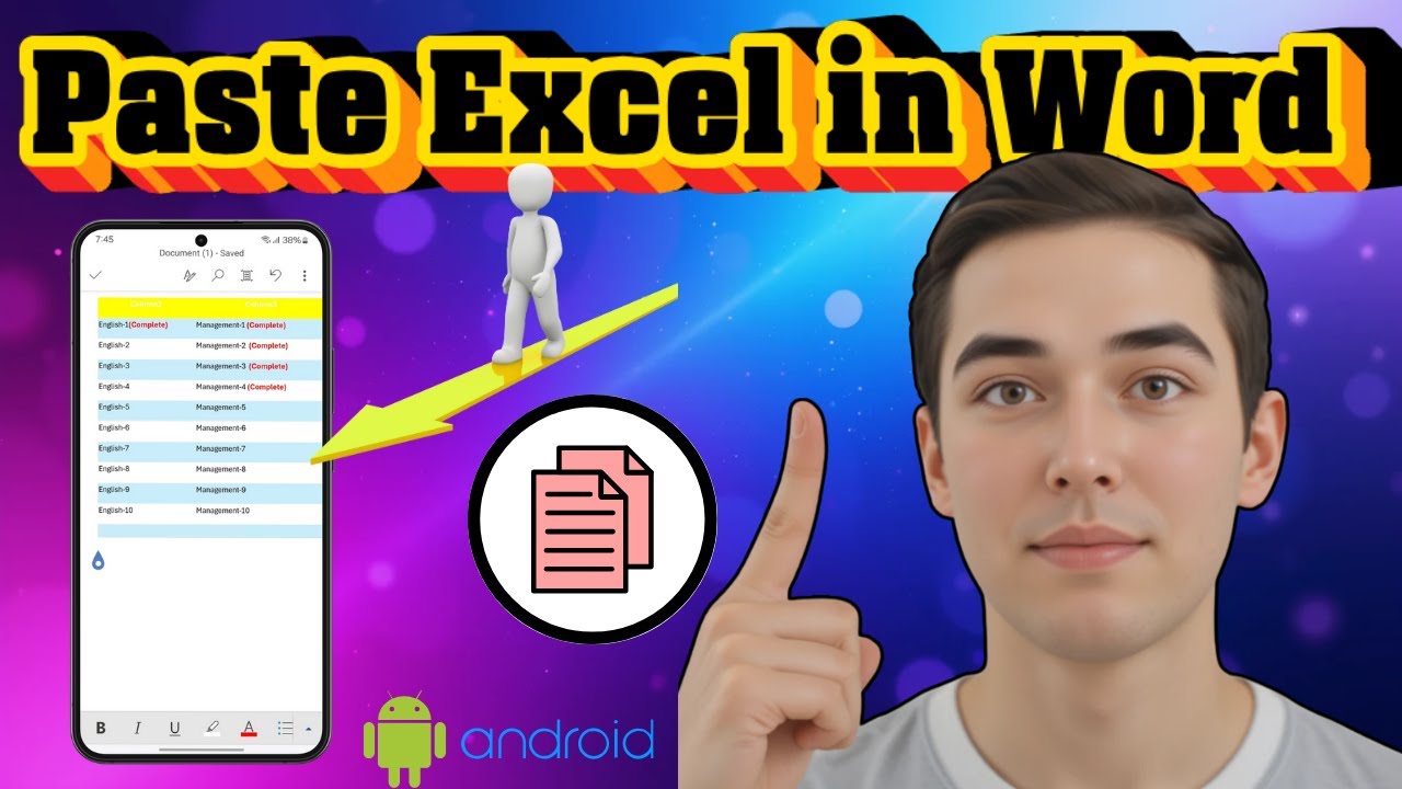 How To Copy & Paste Table From Excel To Word on Mobile - Full Guide ...