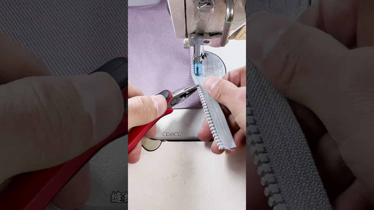 If the zipper is too long, modify it like this #versatilesewin #sewing #sewapasystem