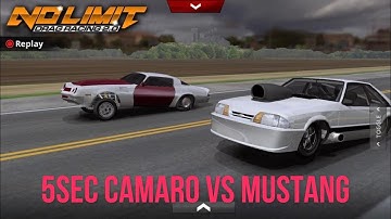 5 SECONDS RACE CAMARO VS MUSTANG IN NO LIMIT 2.0