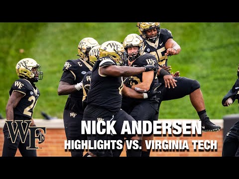 Wake Forest&#039;s Nick Andersen Clutch In Big Upset Over Virginia Tech