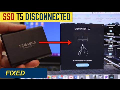 Samsung SSD T5 T7 Disconnected Mac- 