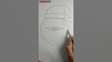 How to draw Santa Claus easy step by step.. #shorts