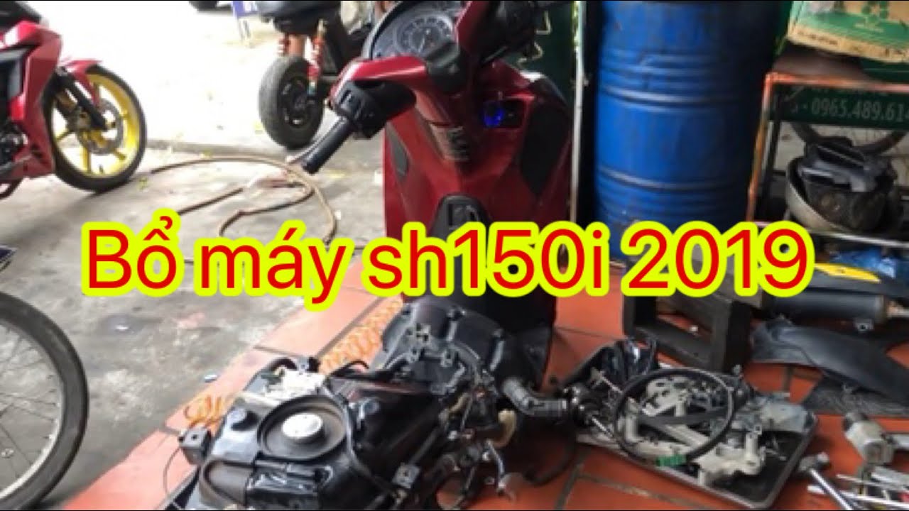 Bổ máy xe SH150i - YouTube