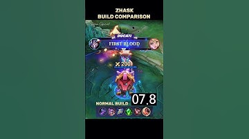✅Zhask build comparison #mobilelegends #mlbb #highlights #yp