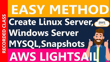 Complete Lightsail Practical Tutorial: Linux, Ubuntu, Windows Server, MySQL DB & Snapshots