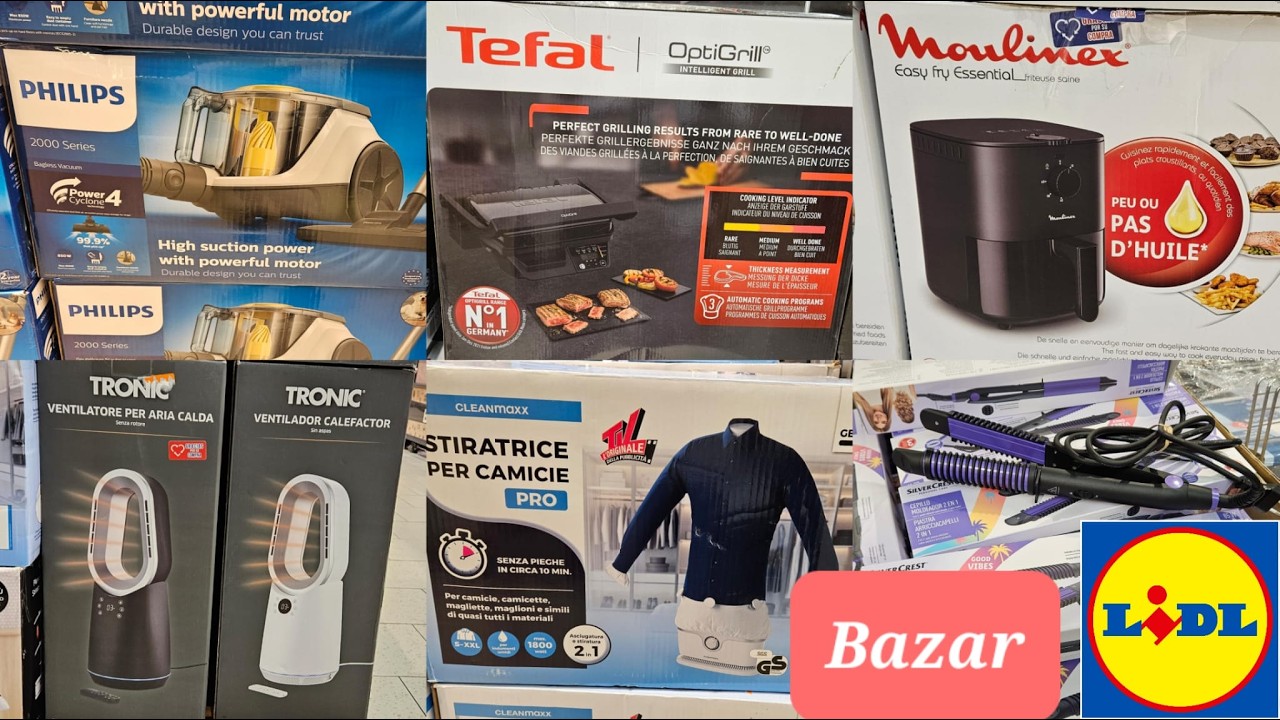 Lidl BAZAR Novedades 1€ 2€ 3€ Electrodomésticos Factori CHOLLOS para Cocina y Casa Cuidado personal