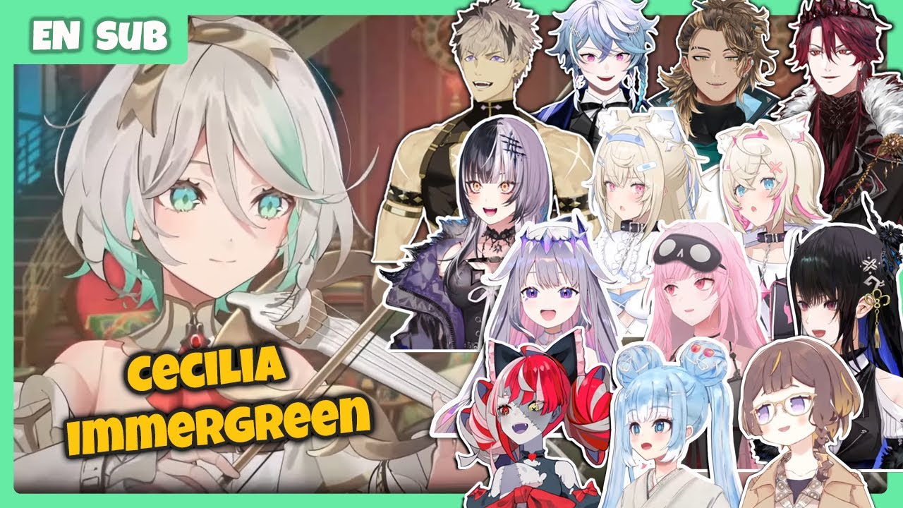 Everyone's reaction to Cecil playing Violin【Hololive/Holostars EN Sub】