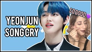 YEONJUN (TXT) - SONG CRY (COVER) REACTION