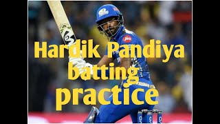 Hardik pandya batting practice in nets ...
