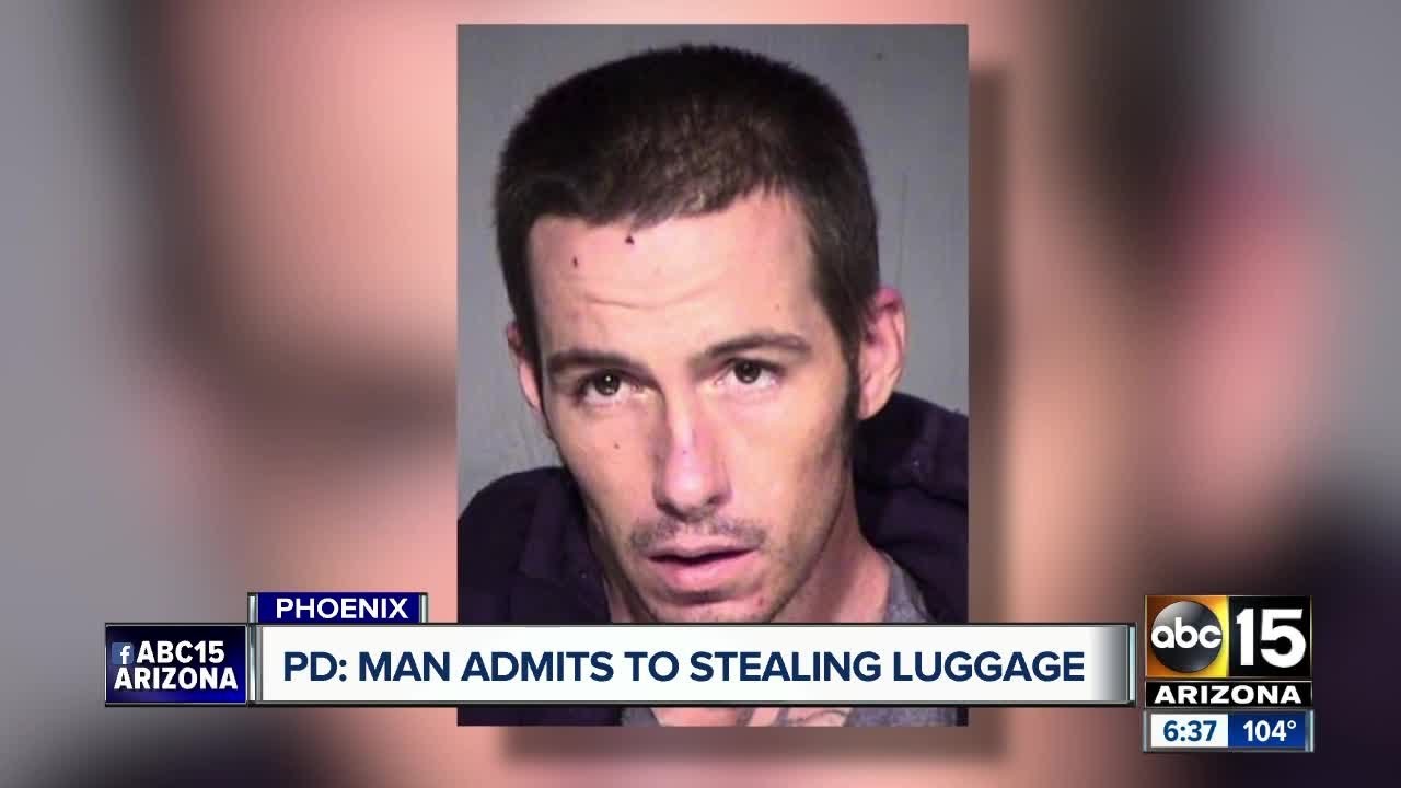 Police say a man has admitted to stealing luggage from Sky Harbor, and ...
