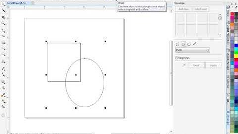 How to cut on Corel Draw using Weld,Trim & Intersect