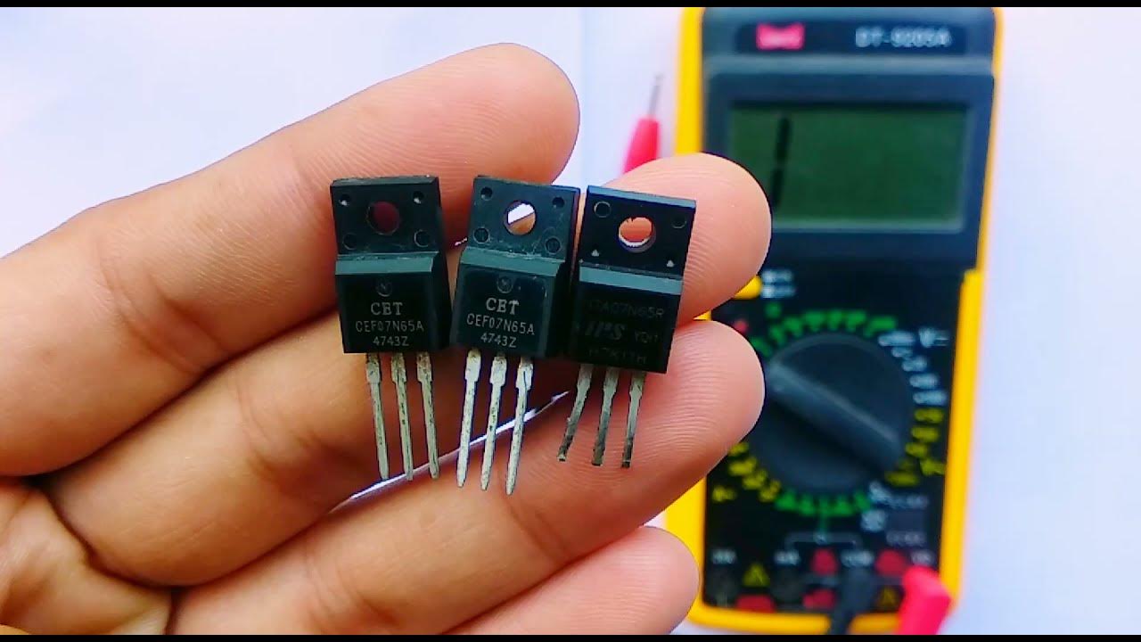 HOW TO CHECK, TEST N CHANNEL MOSFET IN HINDI ALL DETAIL 07N56A