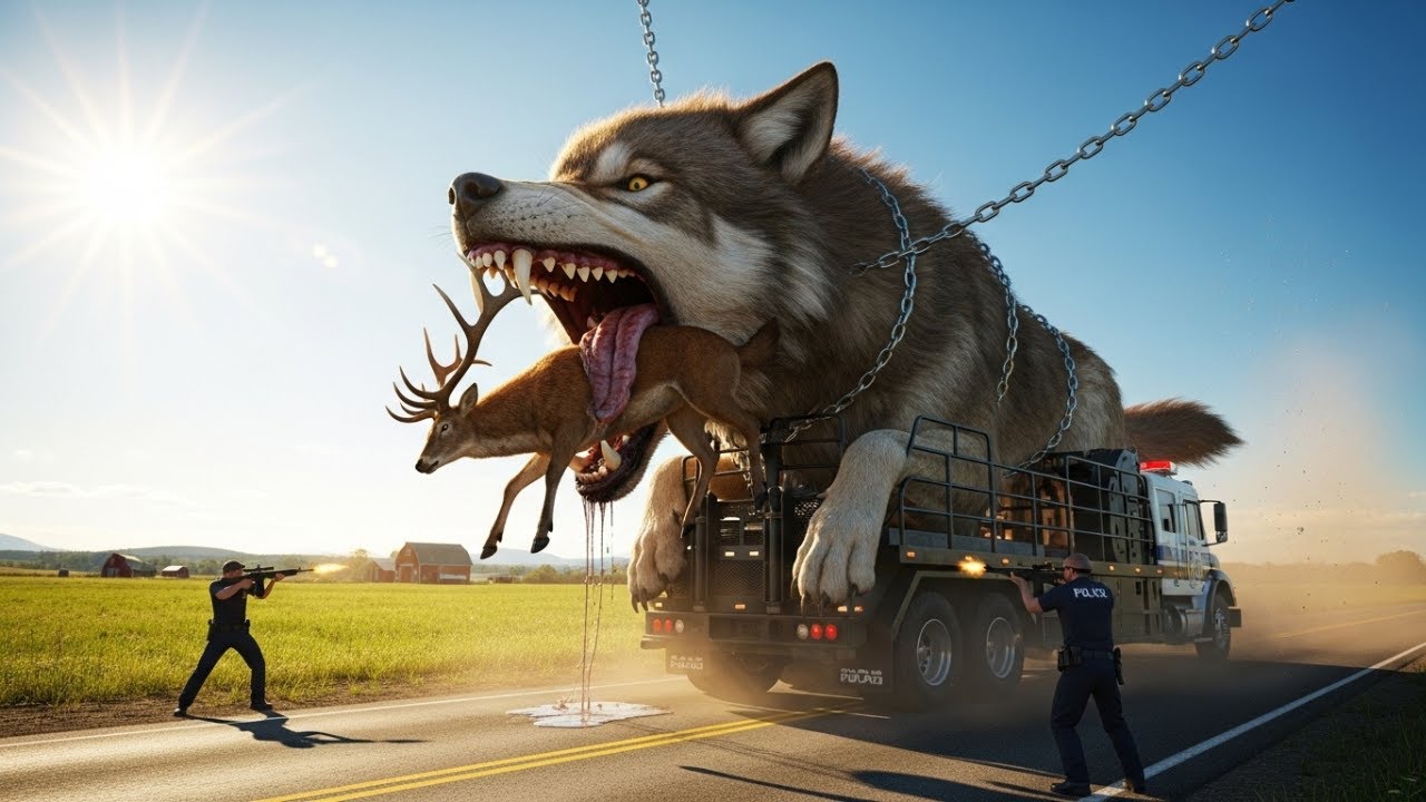 Brave Heroes Save Deer and Fawn from Wolf Attack