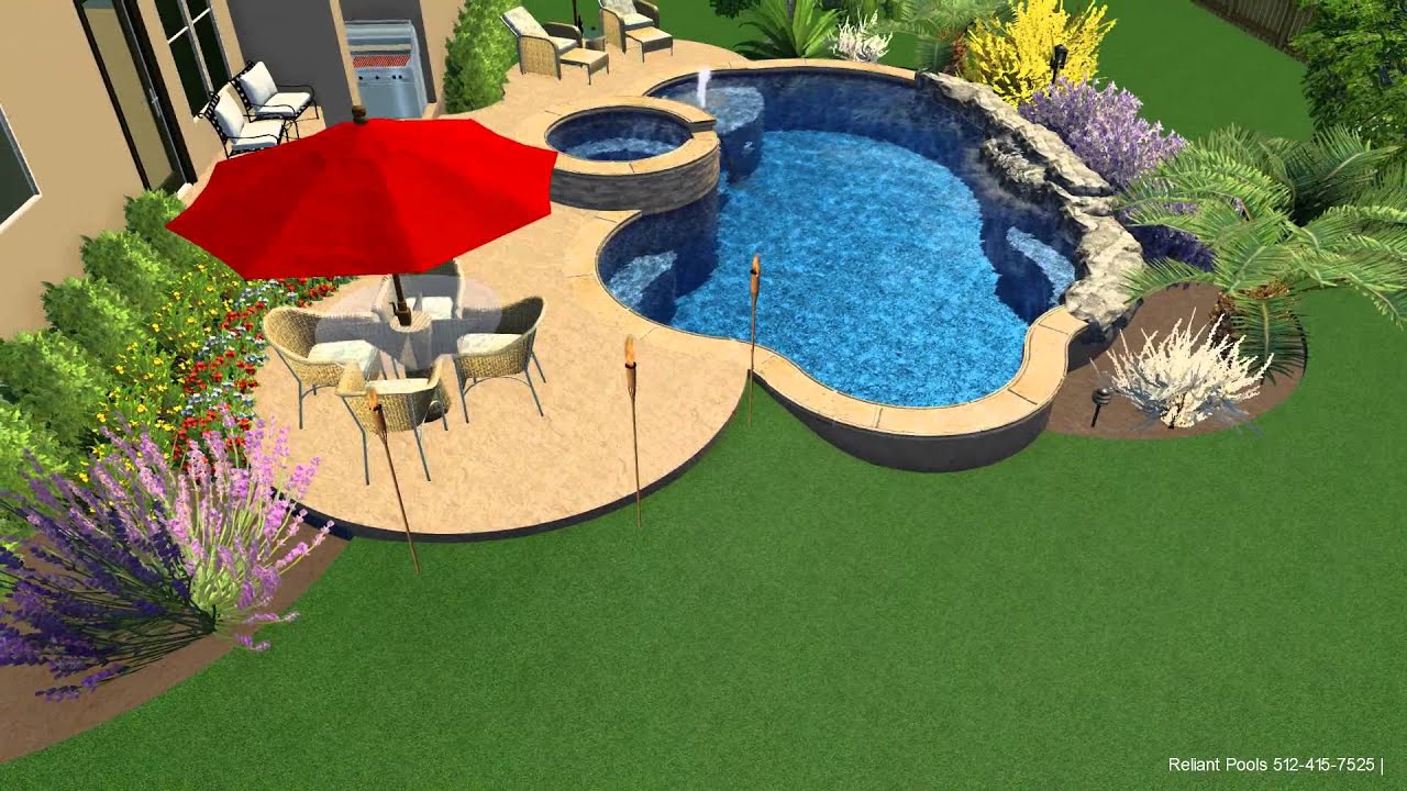Freeform Pool Design: Reliant Pools - Austin, TX - YouTube Freeform Pool Design: Reliant Pools - Austin, TX - YouTube