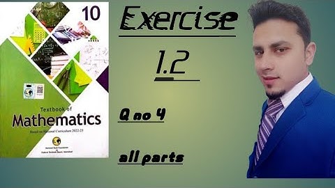"Class 10 Maths Exercise 1.2 Q4 Solution | NBF 2025 Book" #mathswithkaleem #fbise #viral #maths