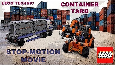 LEGO Technic Container Yard - Stop Motion
