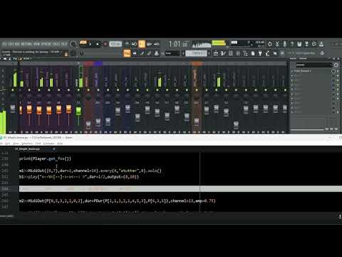 python(FoxDot) + FL Studio MIDI