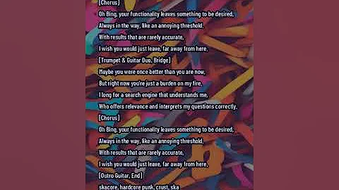 Oh Bing, you're an annoying shitbot (Suno, full song)