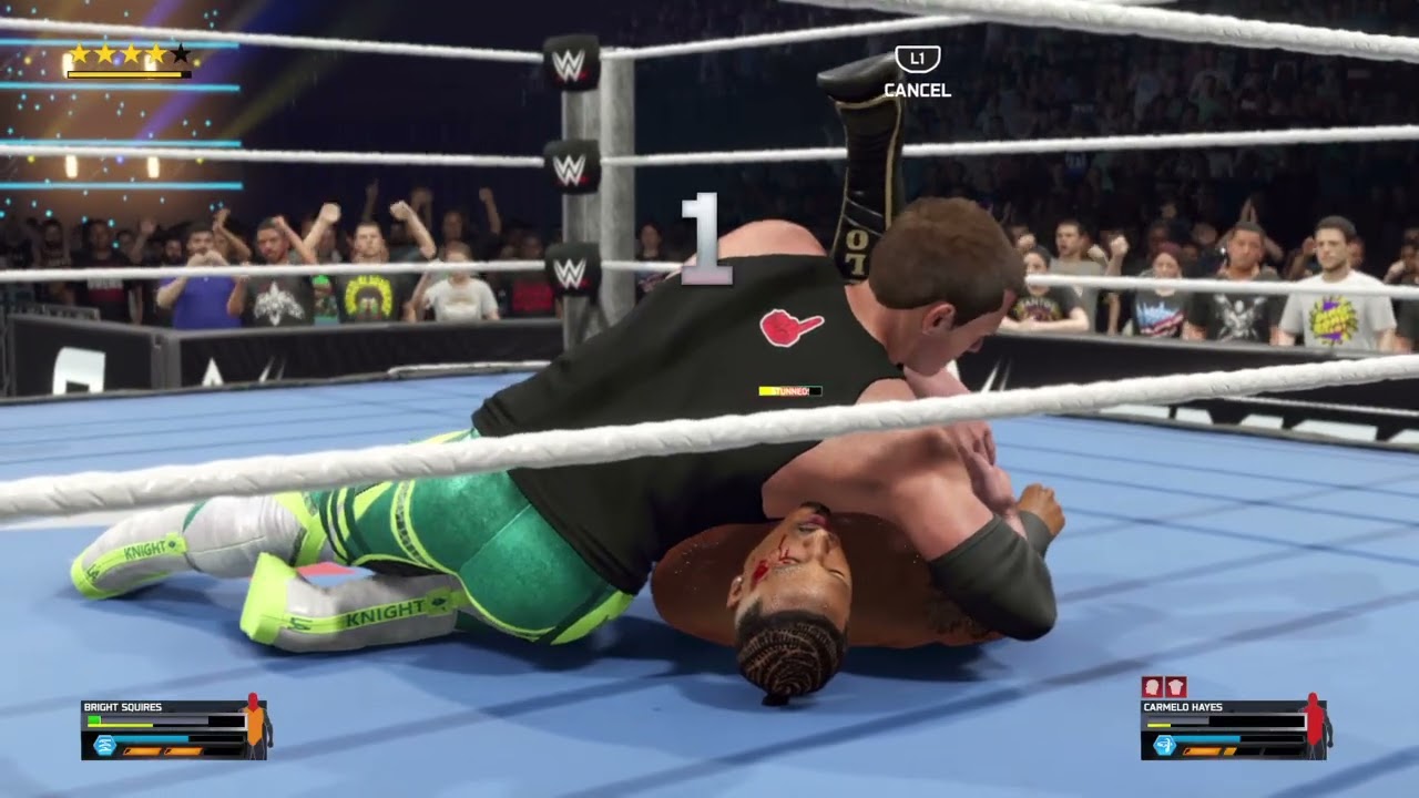 Part 2 of Bright Squires VS. Carmelo Hayes | US CHAMPIONSHIP