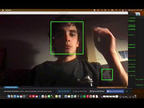 Face detection using cascade method with OpenCV