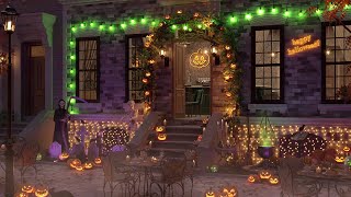 Spooky Halloween Coffee Shop Ambience at the Street with Fall  Smooth Jazz for Relax by Coffee Shop Mood 38,016 views 1 year ago 8 hours, 2 minutes