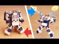 [LEGO Mini Robot Tutorial] Micro Transformer - Heavy Arms (unarmed & small to heavy armed & big)