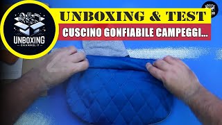 Cuscino Gonfiabile Da Campeggio RIOYALO ELuxe XL - Blu Oceano Con Federa Imbottita