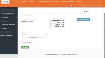 Sending Bulk SMS using Excel on Ntem SMS