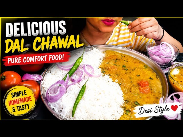 🔥 Spicy Daal Chawal Mukbang | Desi Food Eating Challenge 🍛🌶️