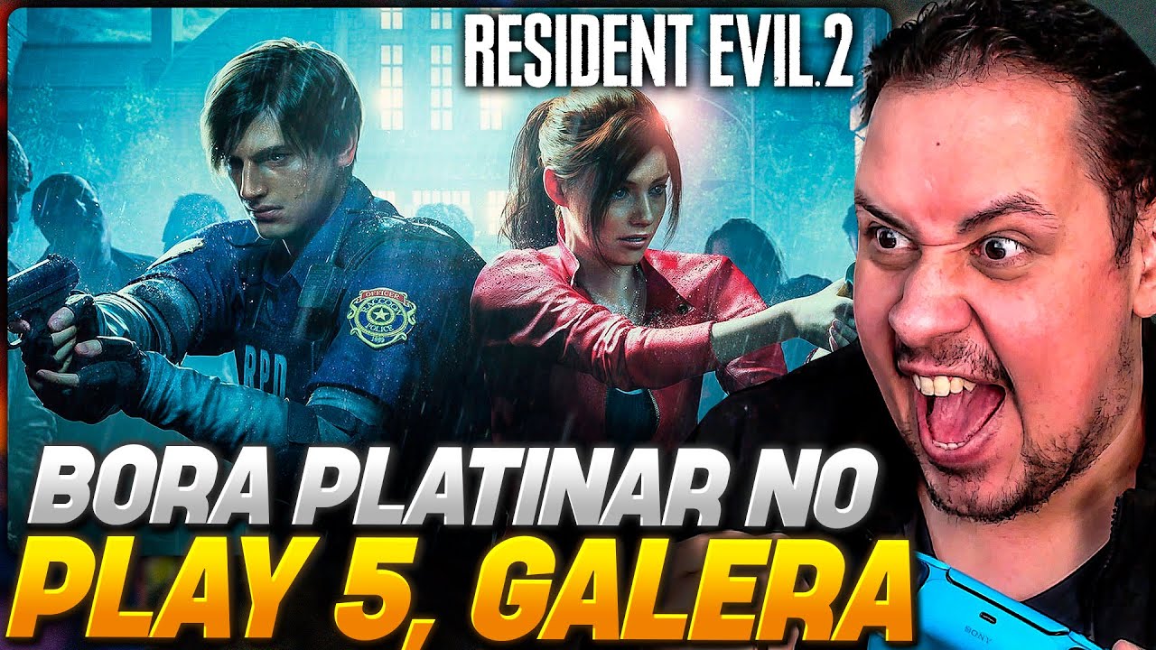 🔴 PLATINEI, MAS FALTA 1 COISA IMPORTANTE! RESIDENT EVIL 2 REMAKE no PS5 [PARTE 6]