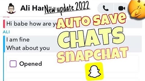 How To Autosave Chats On Snapchat | 2023 Update