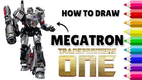 How To Draw Megatron From Transformers One Movie | TRANSFORMERS | Sketch Tutorial | Step By Step