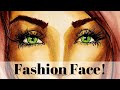 How To Draw A Fabulous, Fashion Illustration Face ~ OMG So Easy!!!