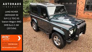 LAND ROVER DEFENDER 90 SUV 2 2 TDCi XS Station Wagon 4WD SWB Euro 5 3dr 2015 | Autohaus Select
