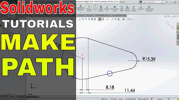 SOLIDWORKS tips and tricks MAKE PATH IN SKETCH | SOLIDWORKS SKETCH TUTORIALS
