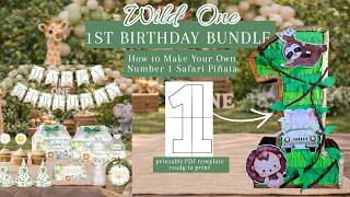 How to Make a Number 1 Pinata First Birt ay Party DIY