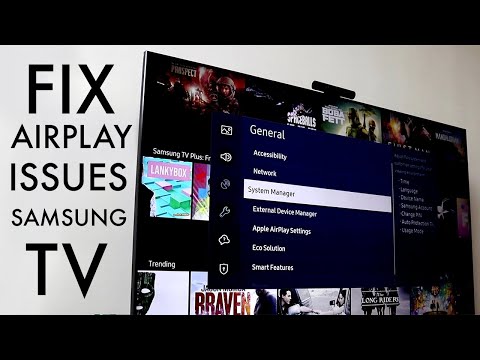 Video: Kon geen verbinding maken met Samsung tv airplay?