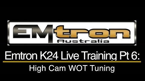 Emtron K24 Civic Live Training Part 6: High Cam WOT Tuning | Evans Performance Academy